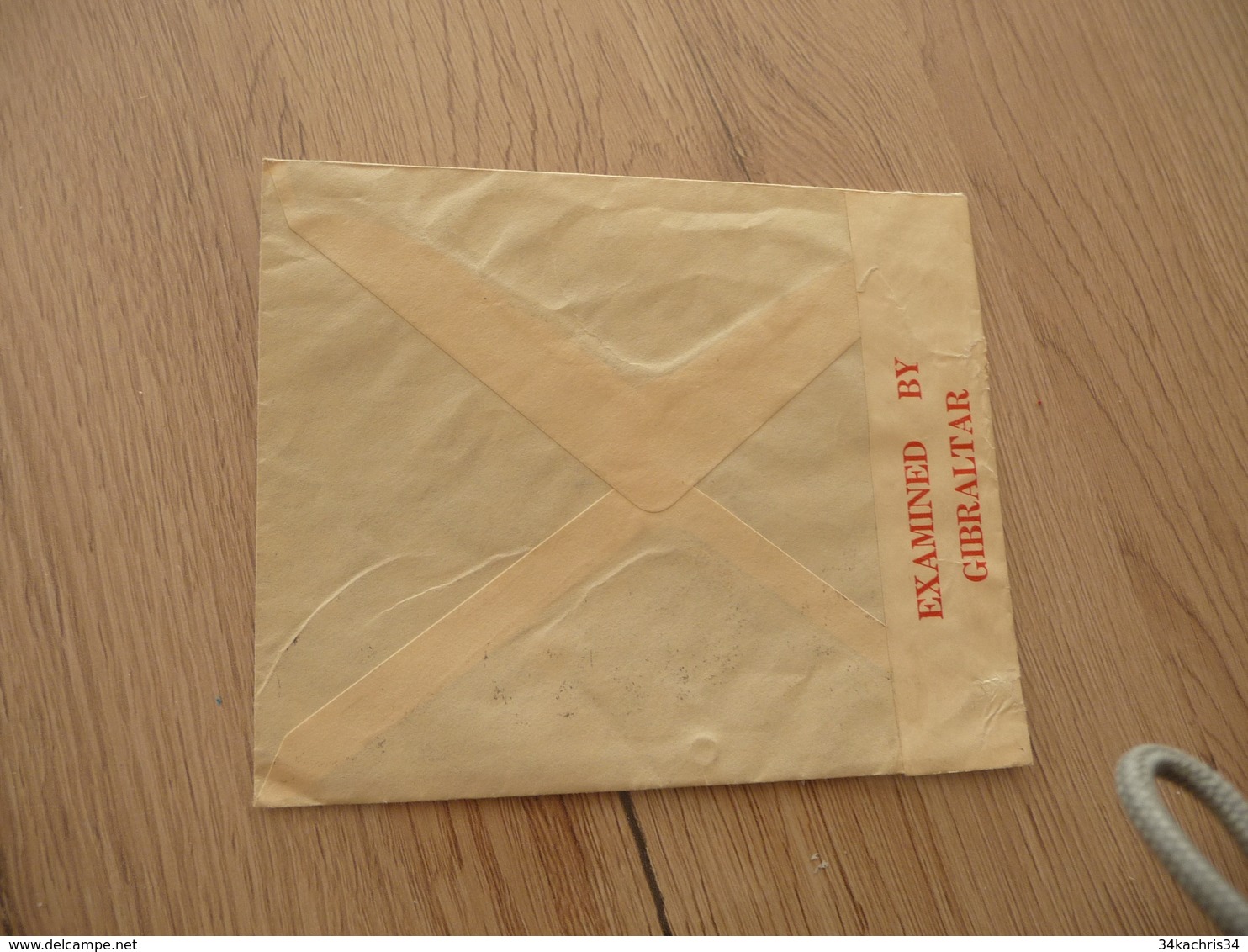 Lettre Gilbraltar Postal Censor Censure Militaire 1940  3 TP Anciens Pour Narbonne - Gibraltar