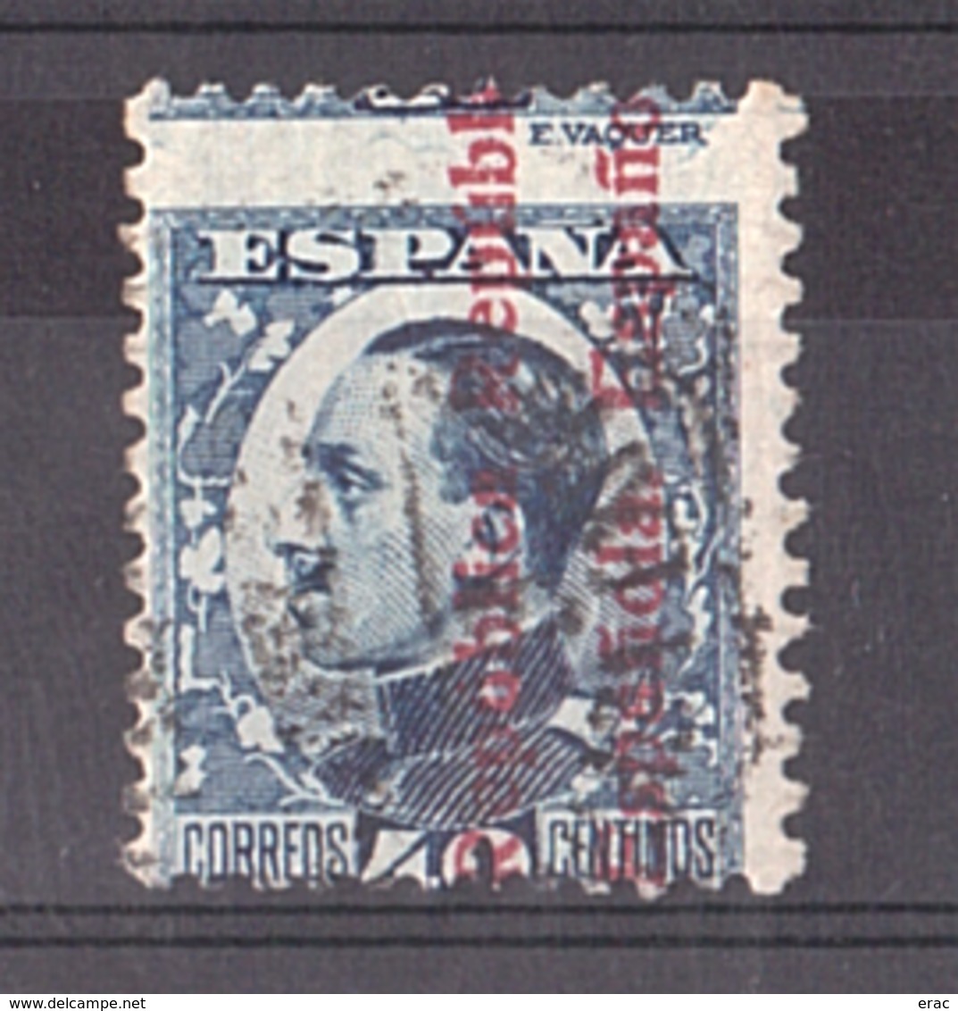 Espagne - Variété (piquage Décalé, Signature Au-dessus) Sur N° 493 Surchargé - Alphonse XIII - Variétés & Curiosités