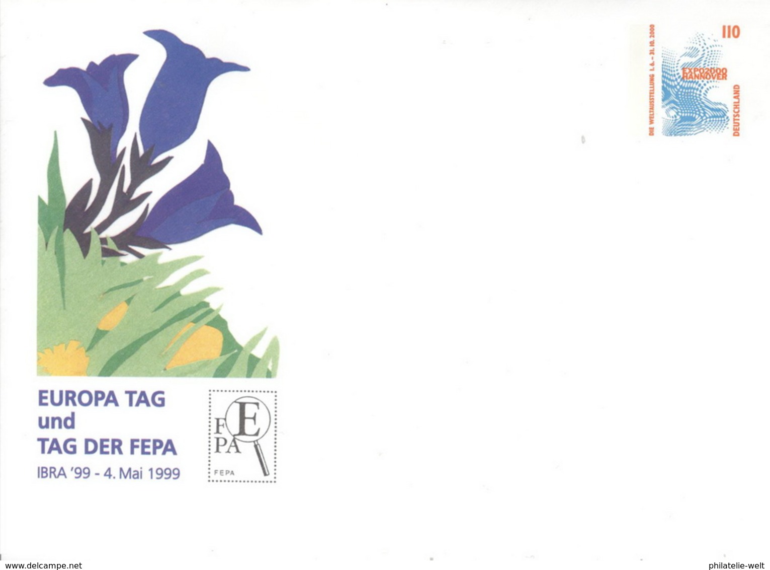 BRD Ganzsache PU252 FEPA 1999 * - Private Covers - Mint