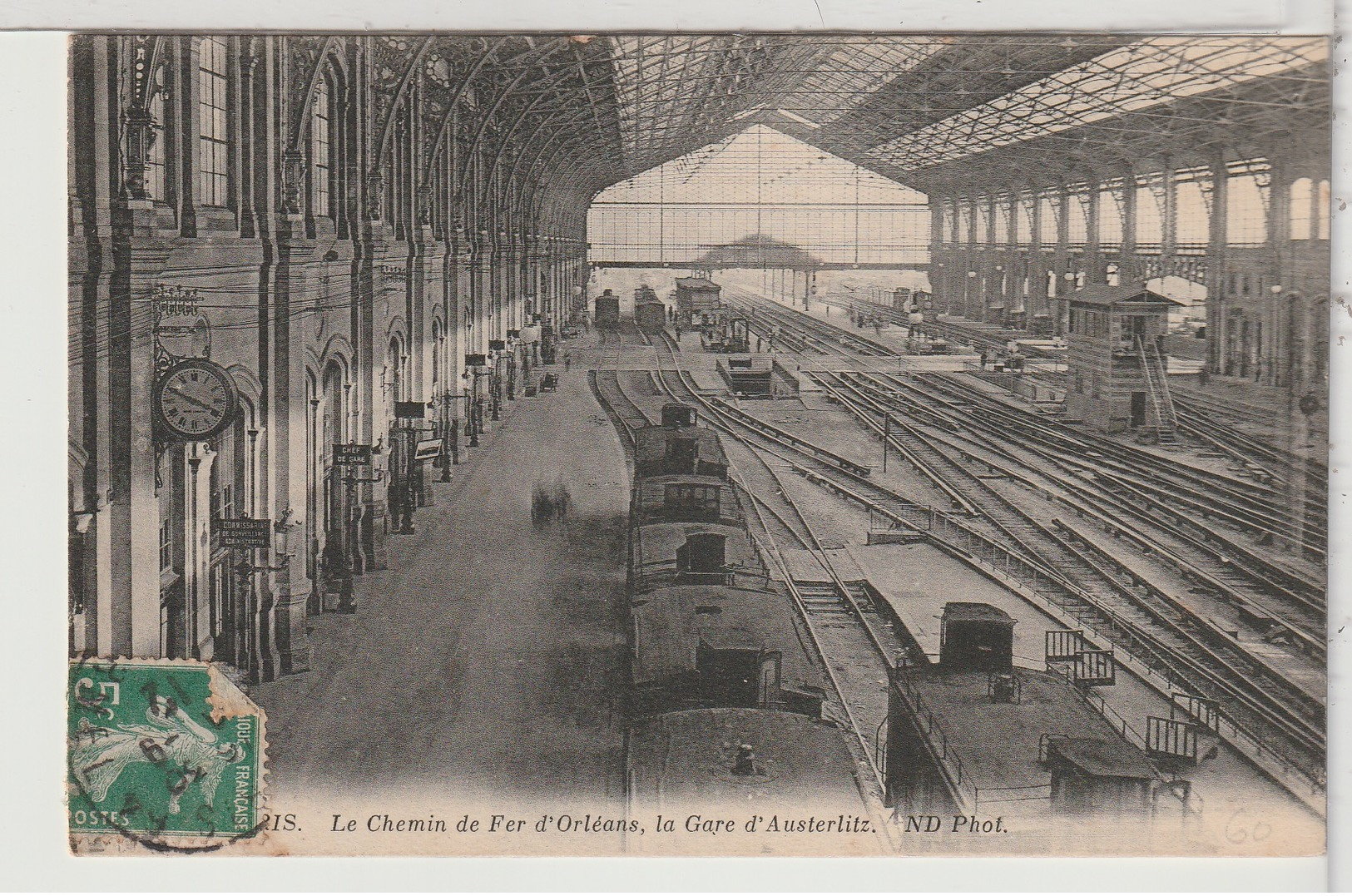 75 - PARIS - Le Chemin De Fer D'Orléans Avec Train, Gare D'Austerlitz - Other & Unclassified