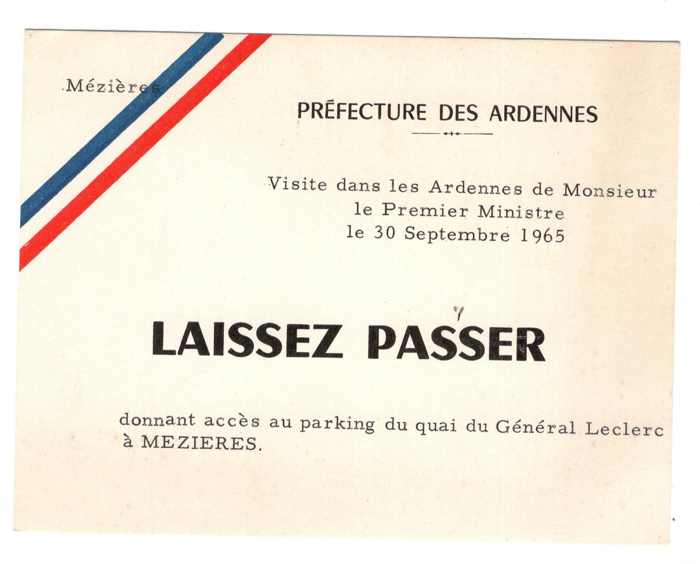 CHARLEVILLE  MEZIERES  1965  GEORGES POMPIDOU 3 DOCUMENTS VOIR SCANS - Non Classés