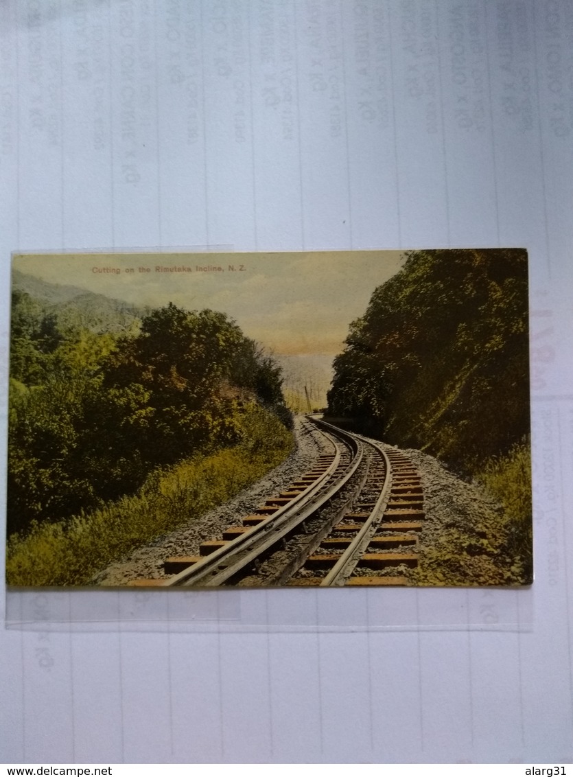 Nueva Zelanda Postcard Cutting On The Rimutaka Incline Railway  1911 - New Zealand