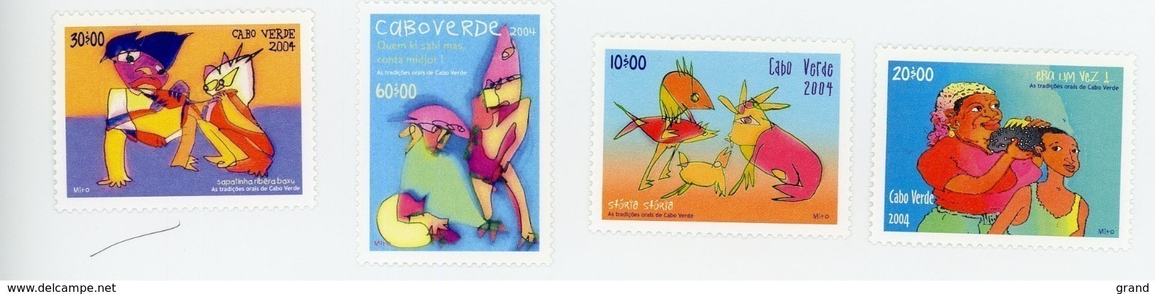 Cap Vert-Cabo Verde-2005-Illustration De Contes-tradition Orale-YT 835/8***MNH- - Cap Vert