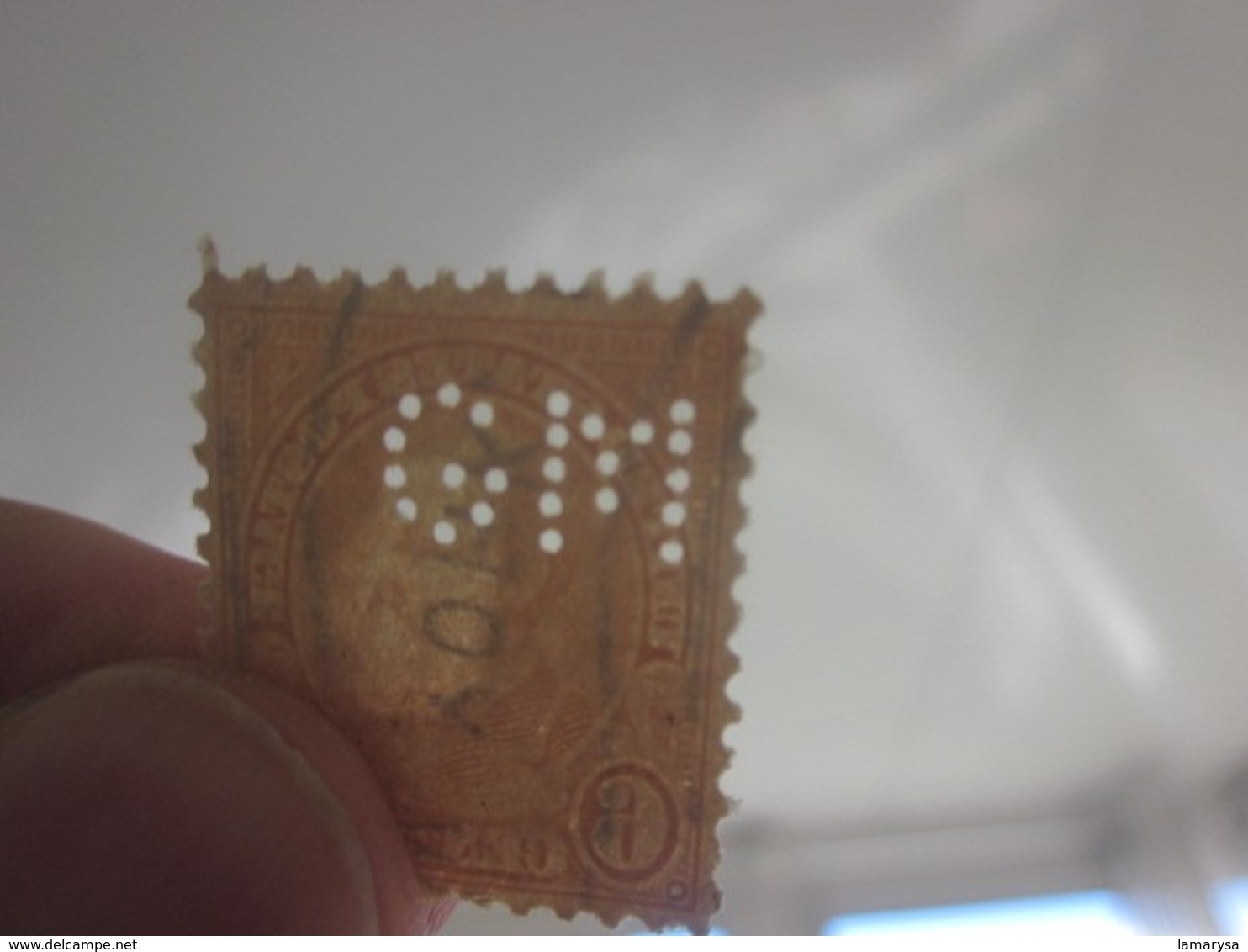 Documentaly Internal Stamp United States Of America USA-Perforés Perforé Perforés Perfin Perfins Perforated Perforation - Zähnungen (Perfins)