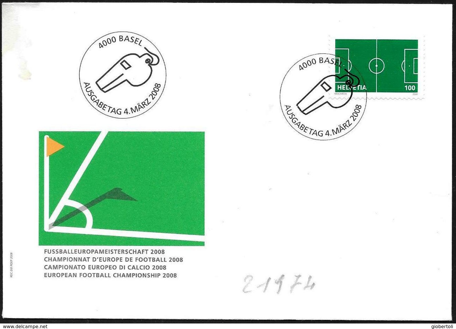 Svizzera/Switzerland/Suisse: Fischietto Dell'arbitro, Referee's Whistle, Sifflet De L'arbitre - Storia Postale