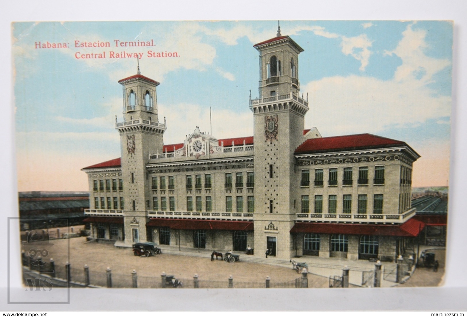 Postcard - Postal Cuba - Habana Estación Terminal - Central Railway Station - Year 1916 - Cuba