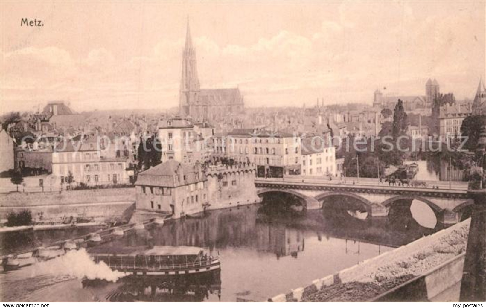 13275230 Metz_Moselle Stadtpanorama Mit Kathedrale Metz_Moselle - Metz Campagne