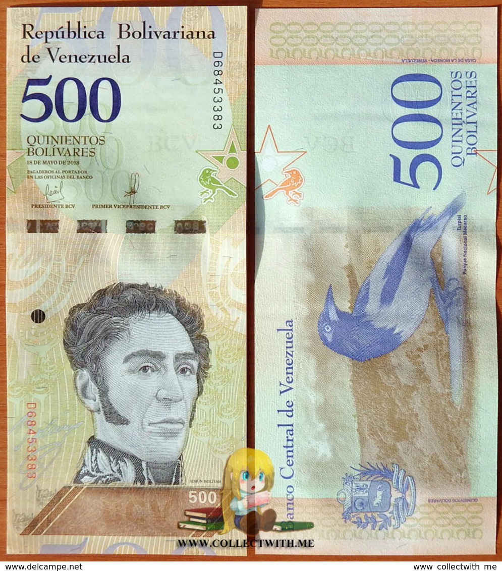 Venezuela 500 Bolivares 2018 UNC - Venezuela