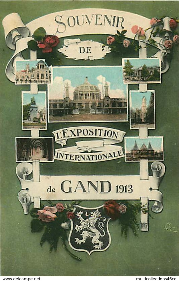 130319C - BELGIQUE FLANDRE OCCIDENTALE - GAND Souvenir De L'exposition Internationale De 1913 - Multivues - Otros & Sin Clasificación