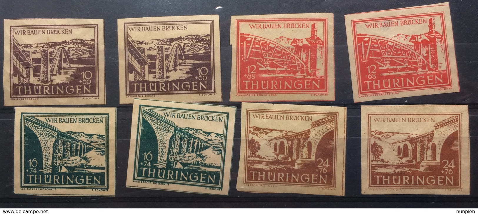GERMANY - Allied Occupation - Thuringen Mint Examples - Autres & Non Classés