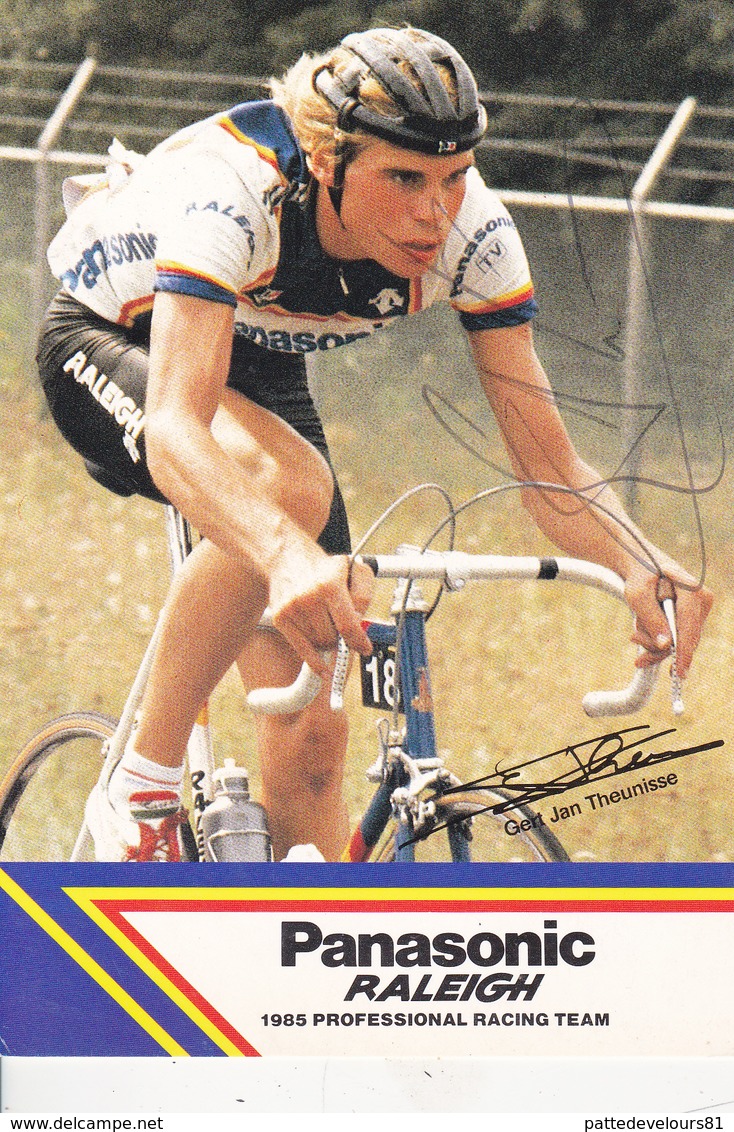 CPM Autographe Original Coureur Cycliste Gert-Jan THEUNISSE Sport Vélo Bicyclette Cycling Radsport (2 Scans) - Cyclisme