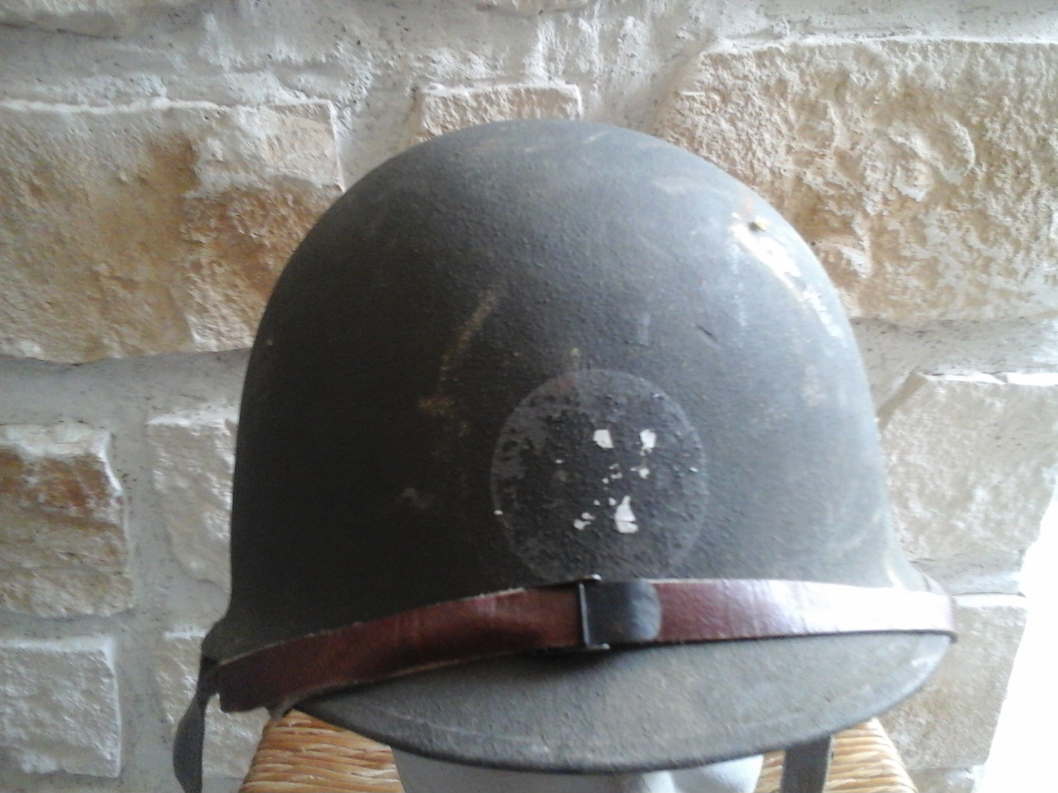 Casque Us Post Ww2 Avec Reste D Insigne - 1939-45