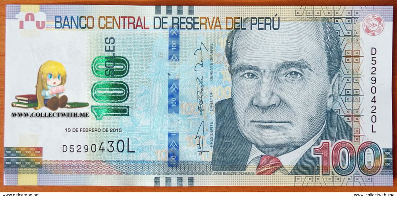 Peru 100 Soles 2015 UNC Error: Different S/n - Pérou