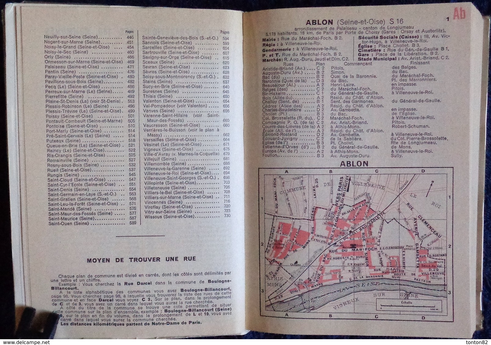 Guide Commode De La Banlieue De PARIS - 180 Communes - André Leconte Éditeur - ( 1965 ) . - Voyages