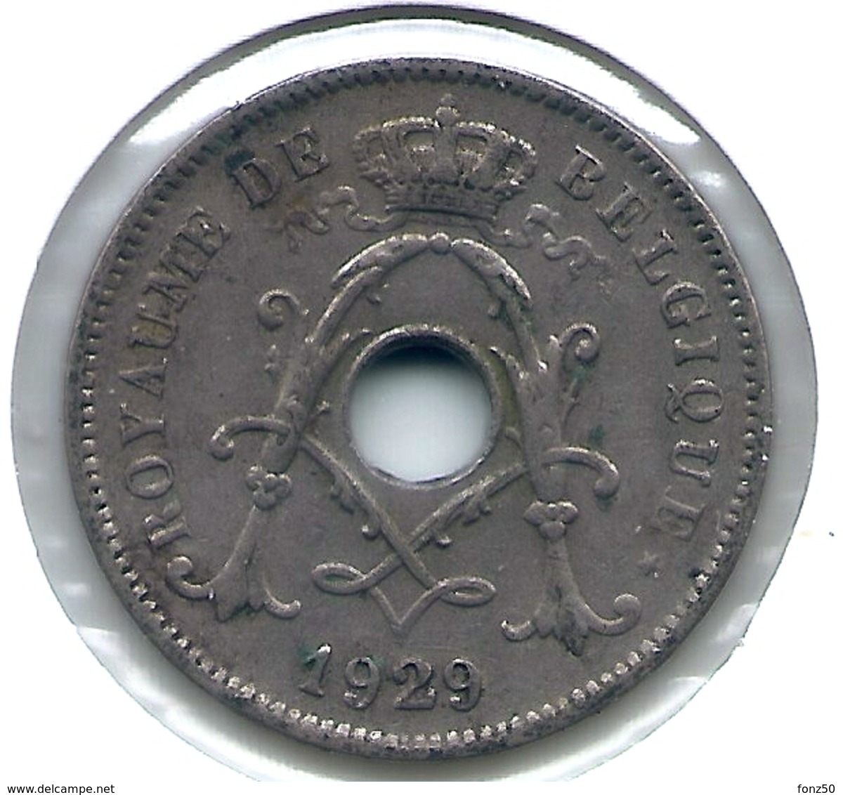 ALBERT I * 10 Cent 1929 Frans * Nr 5502 - 10 Centimes