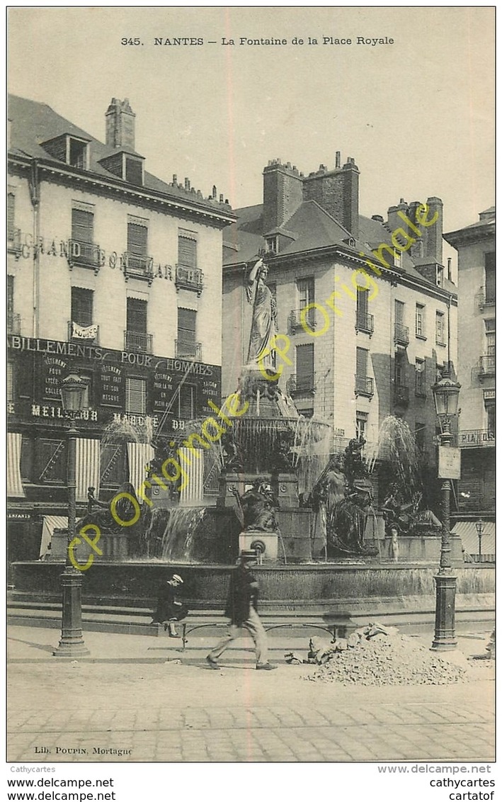 44. NANTES . La Fontaine De La Place Royale . - Nantes