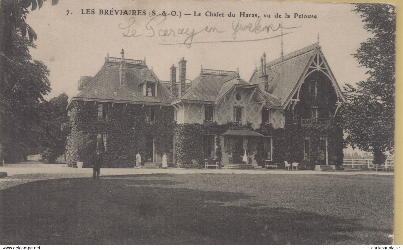 Le Perray-en-Yvelines : Les Bréviaires - Le Chalet Du Haras, Vu De La Pelouse - Le Perray En Yvelines