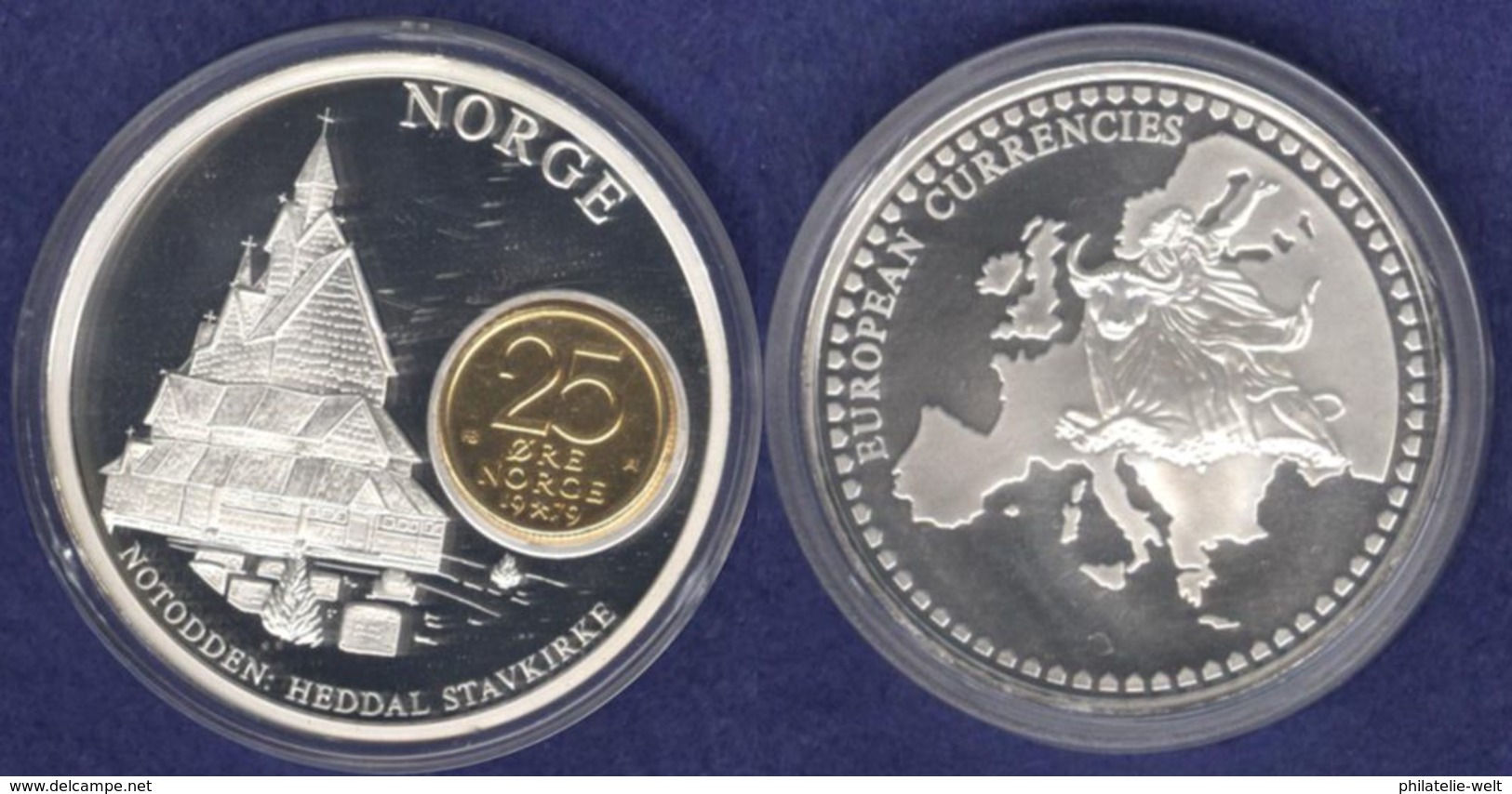 Medaille 2003 Das Geld Europas, Versilbert, Teilvergoldet PP 40mm - Autres & Non Classés