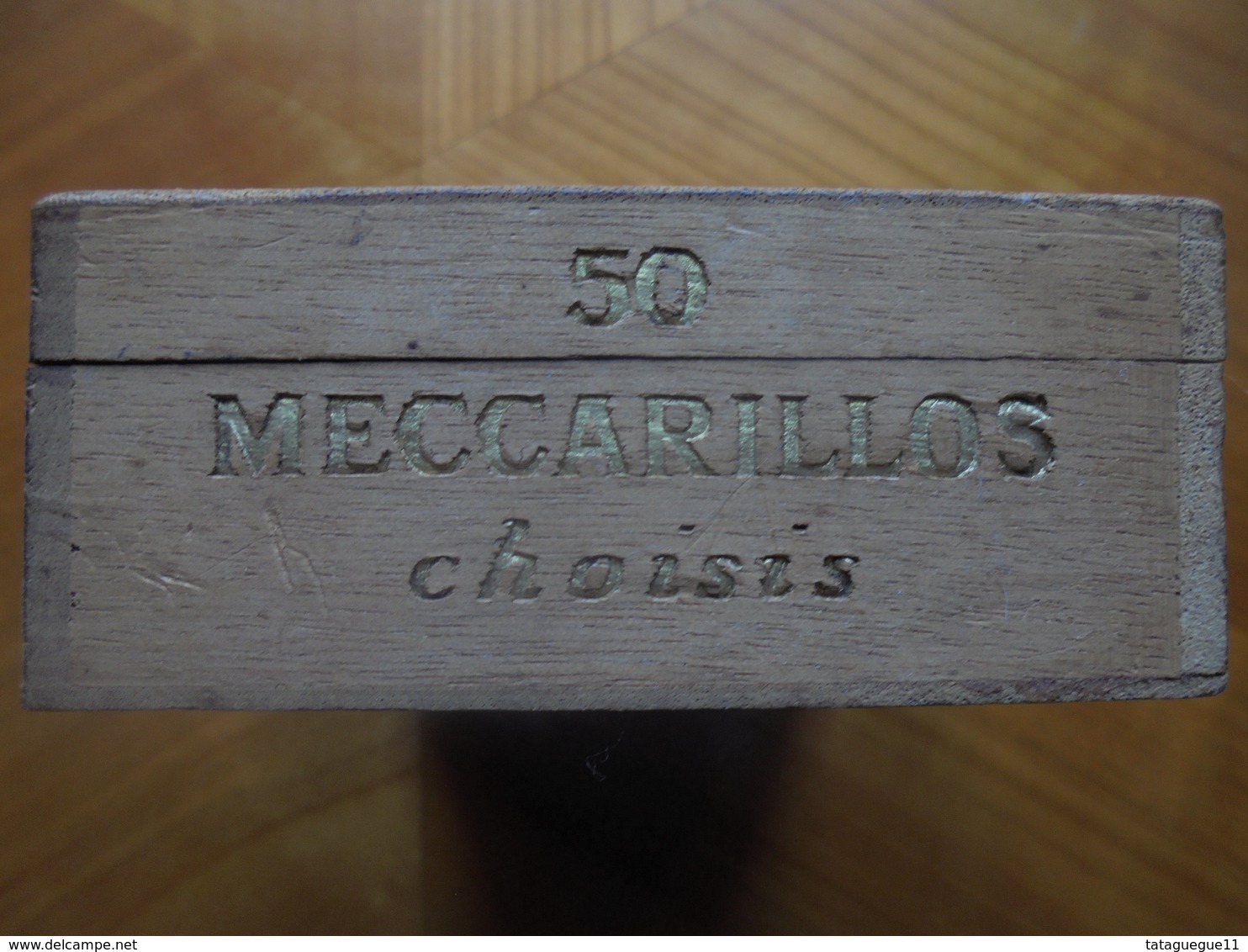 Vintage - Boite En Bois Cigares "50 Meccarillos" (vide) - Altri & Non Classificati
