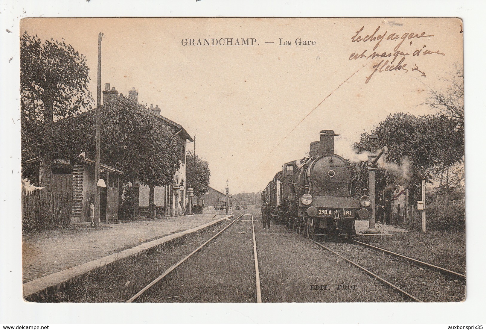 GRANDCHAMP - LA GARE - TRAIN - 89 - Autres & Non Classés