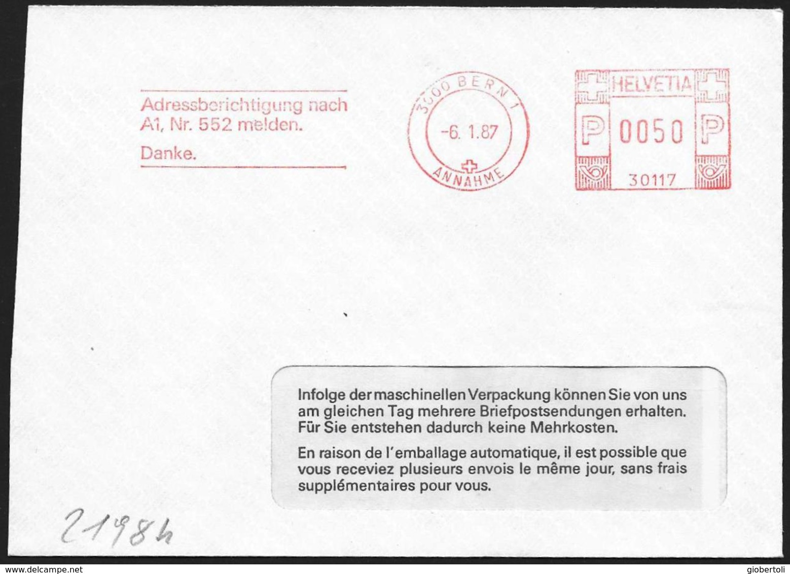 Svizzera/Switzerland/Suisse: Ema, Meter, Slogan Postale, Postal Slogan, Slogan Postal - Post