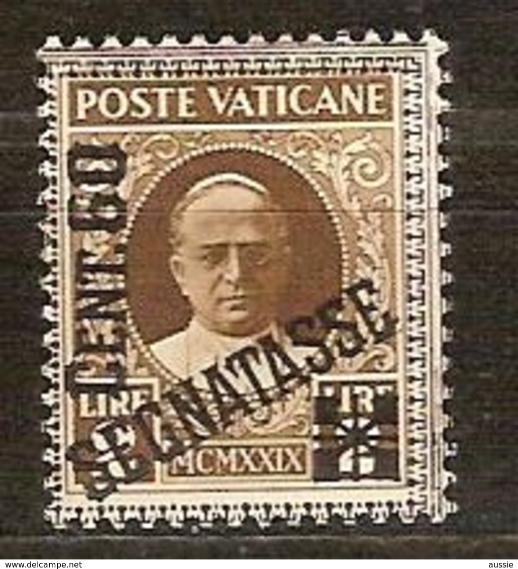 Vatican Vatikan 1931 Yvertn° Taxe 5 (*)  MLH Cote 60,00 Euro - Taxes