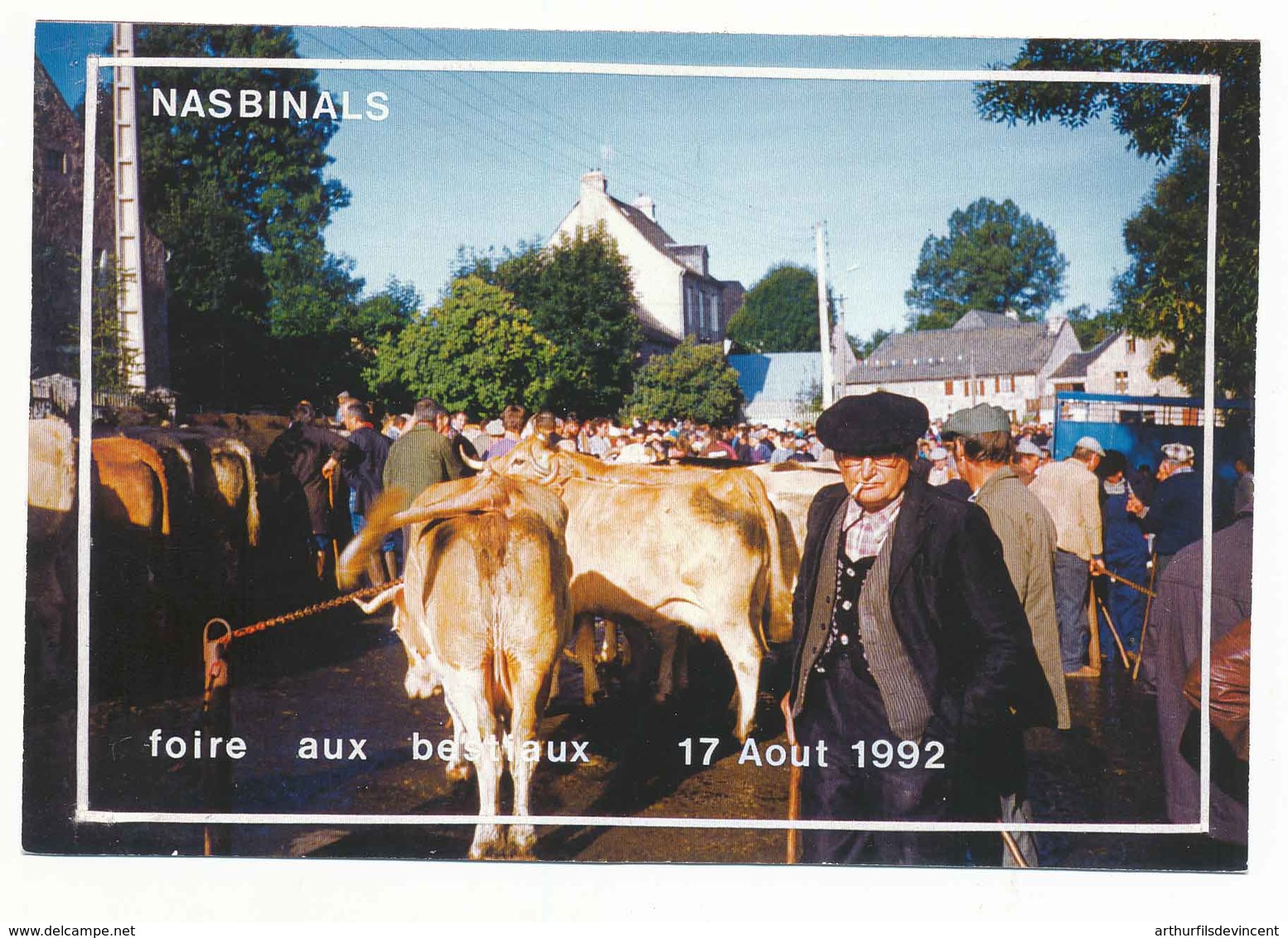 NASBINALS  FOIRE AUX BESTIAUX EN 1992 RARE - Autres & Non Classés