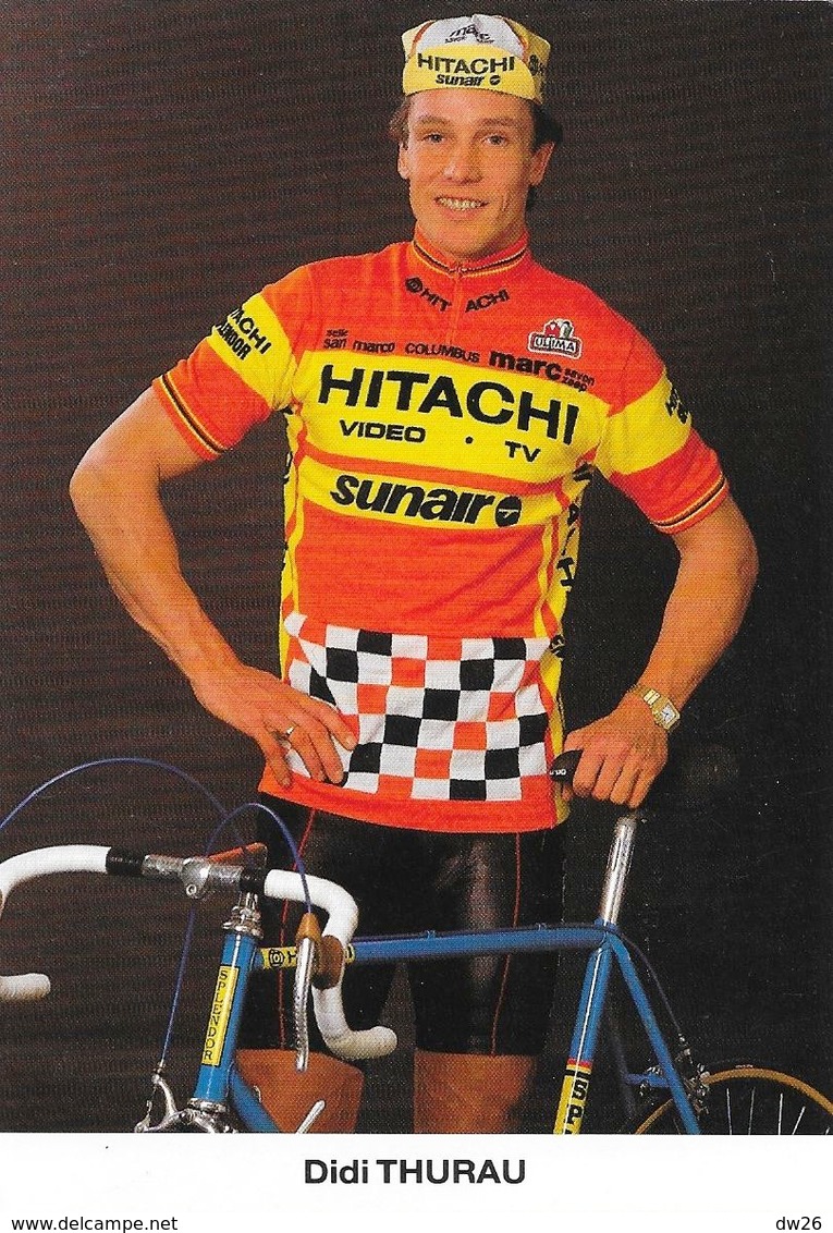 Cycliste: Dietrich (Didi) Thurau, Equipe De Cyclisme Professionnel: Team Hitachi Sunair, Allemagne 1985 - Deportes