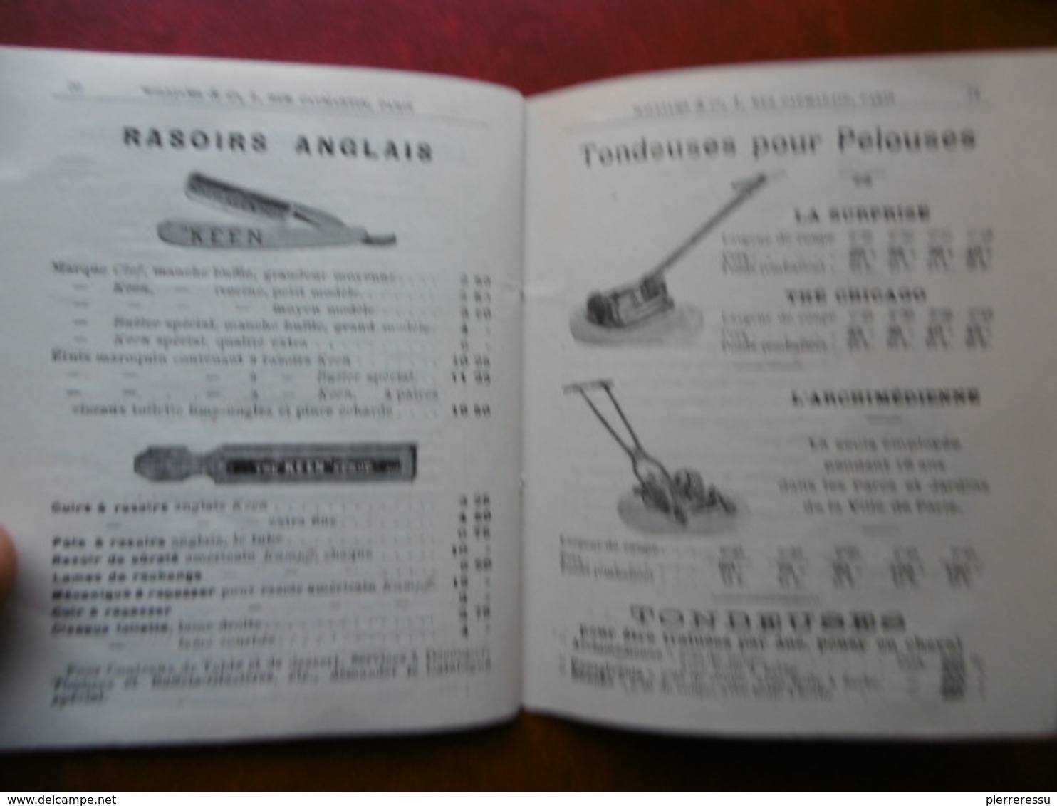 SPORT TENNIS CROQUET BADMINTON CRICKET FOOTBALL POLO LACROSSE BOXING WILLIAMS & Cie A PARIS 1902