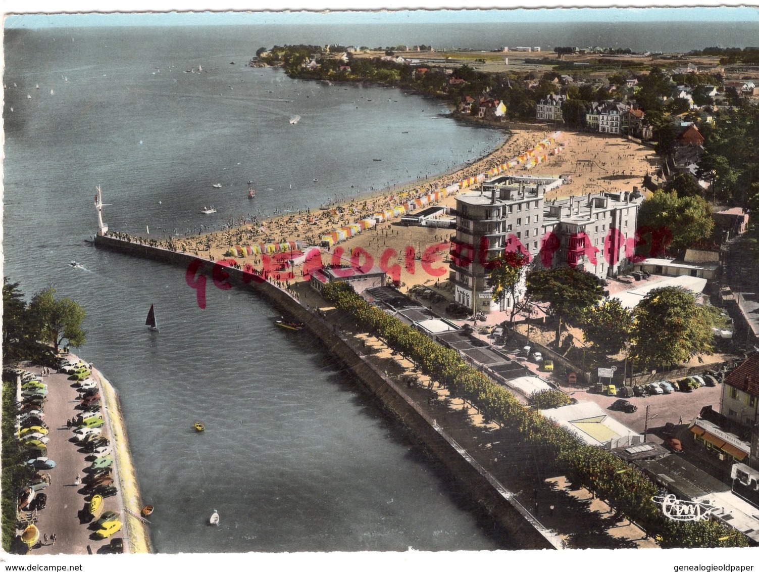 44 - LE POULIGUEN - LA PLAGE ET LA JETEE - VUE AERIENNE 1964- LOIRE ATLANTIQUE - Le Pouliguen