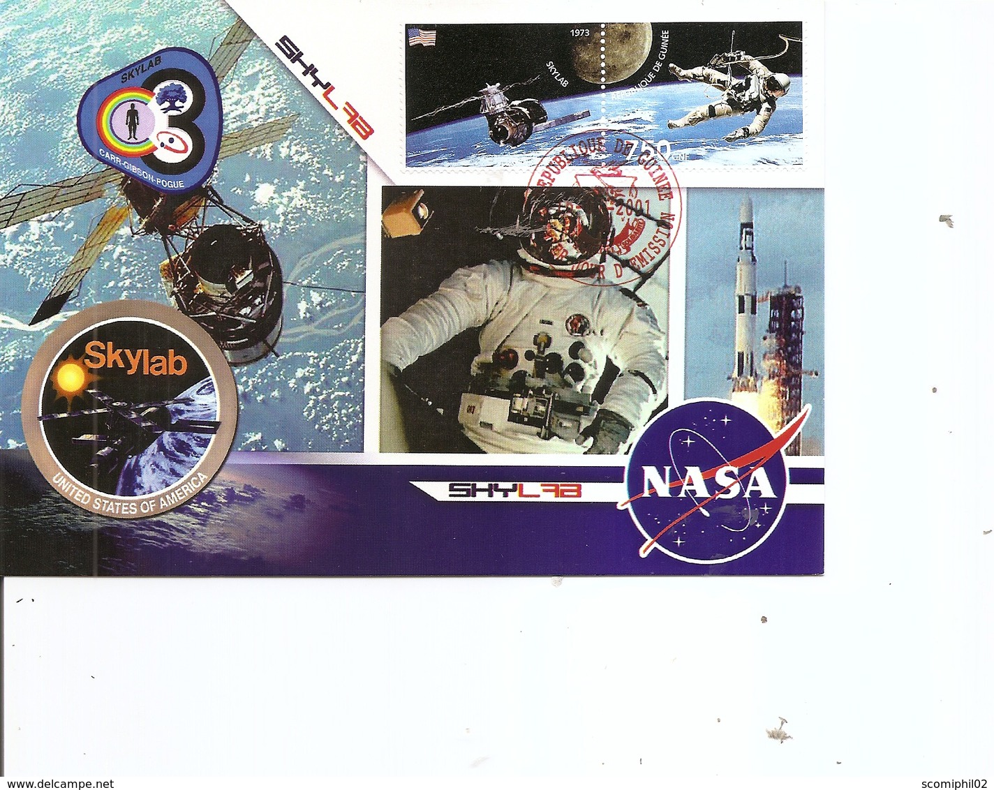 Espace - NASA -Skylab ( Carte Commémorative De Guinée De 2001 à Voir) - Afrika