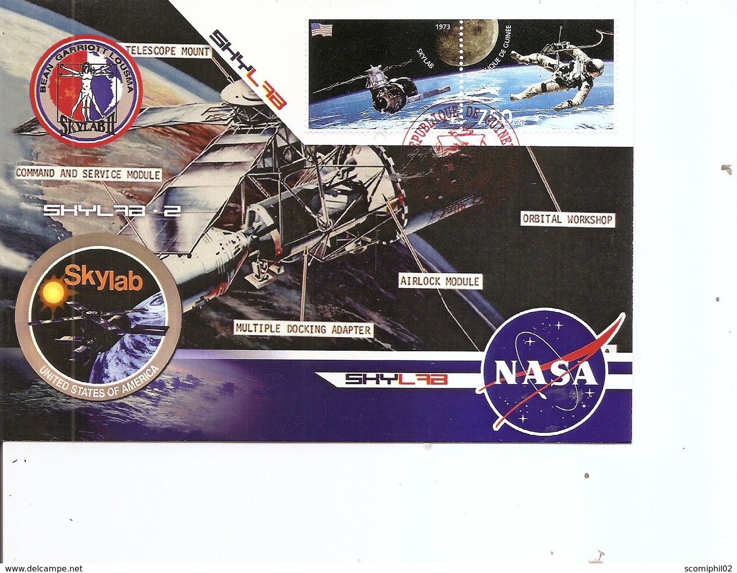Espace - NASA -Skylab ( Carte Commémorative De Guinée De 2001 à Voir) - Afrika