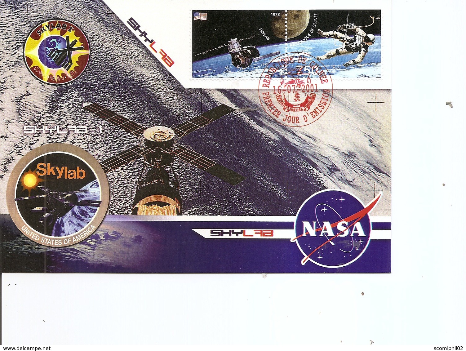 Espace - NASA -Skylab ( Carte Commémorative De Guinée De 2001 à Voir) - Afrika