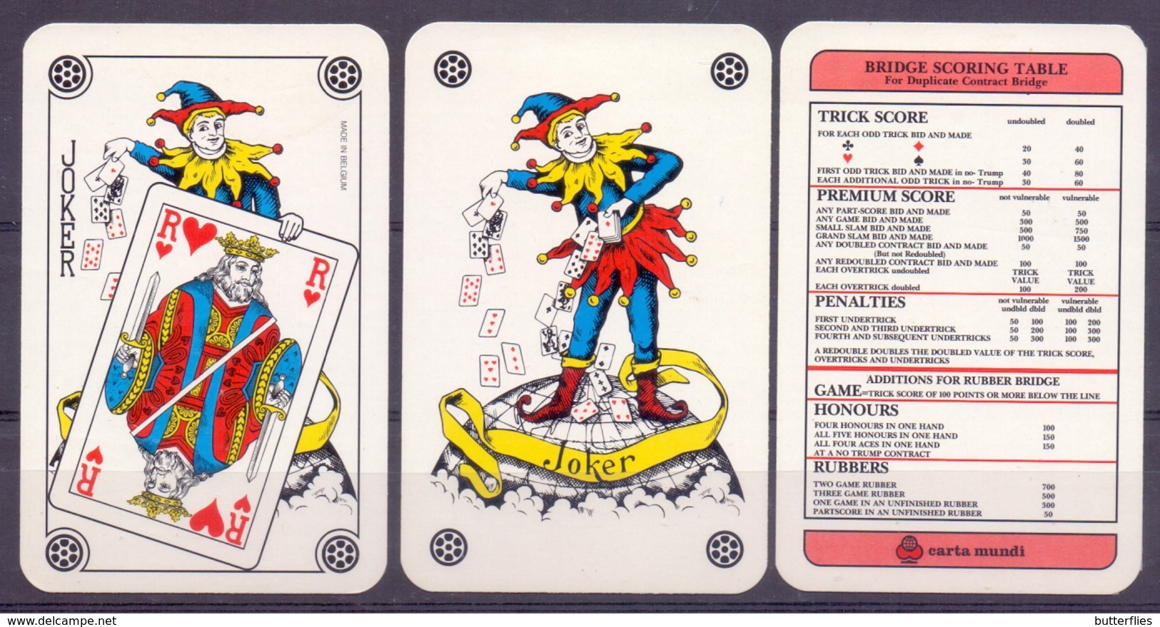 Belgie - Speelkaarten - ** 2 Jokers - De Kinkhoorn ** - Cartes à Jouer Classiques