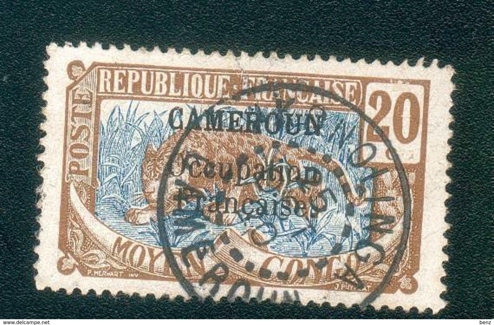 CAMEROUN KAMERUN  N°73  OB AKONOLINGA PEU COURANT 25 OCTOBRE 1920 TB - Used Stamps