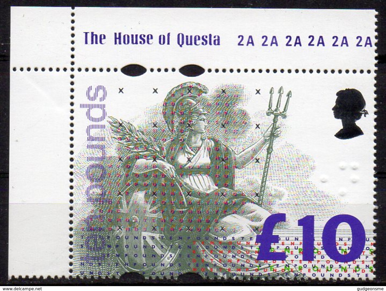 1993 £10.00 Britannia MNH - Machins