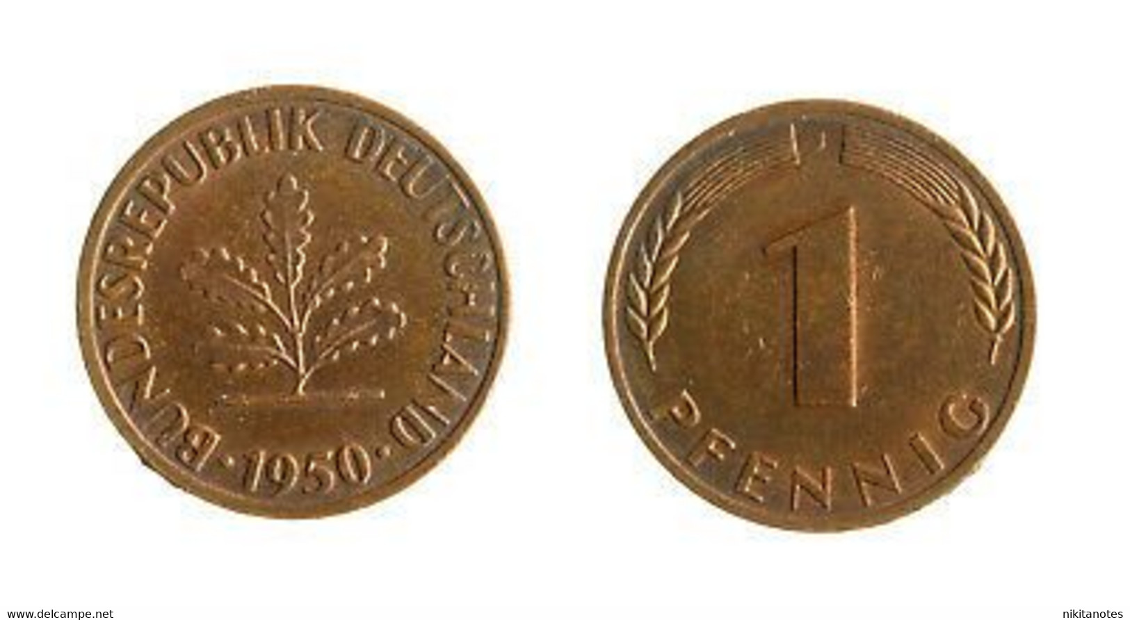 GERMANIA - DEUTSCHLAND - MONETA DA 1 PFENNIG - 1950 - 1 Reichspfennig