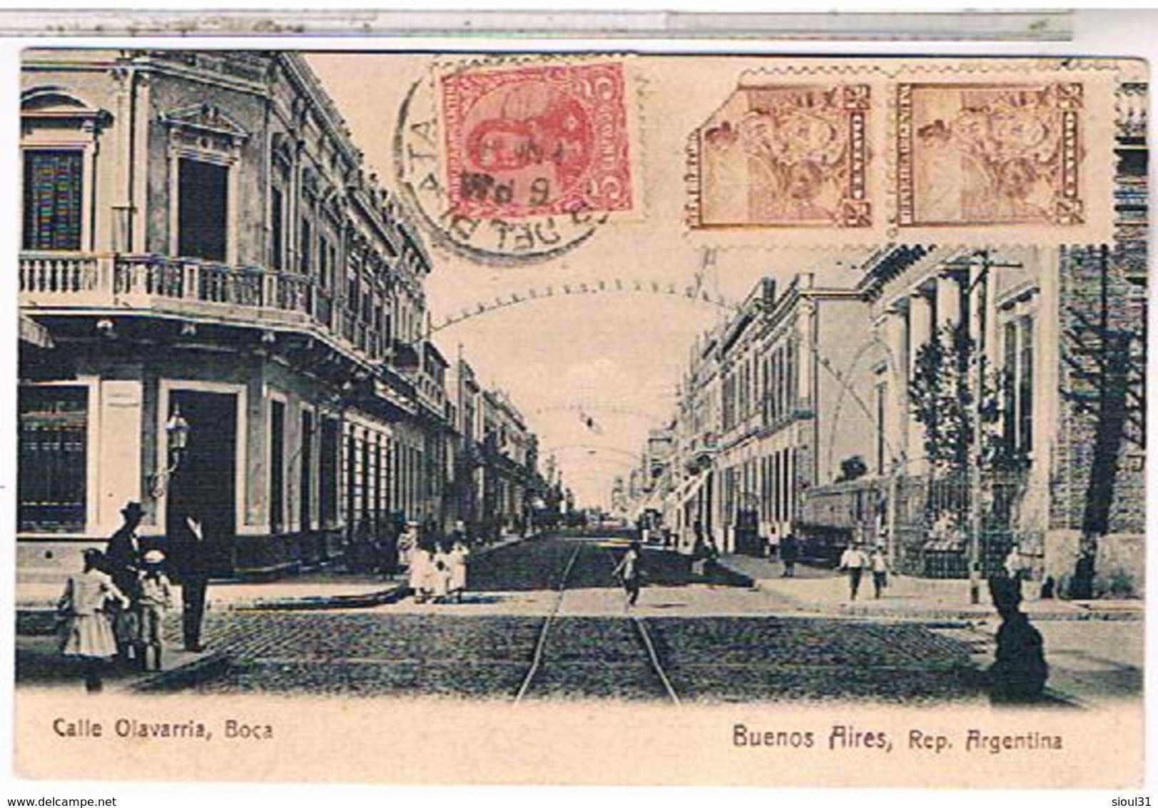 Argentine BUENOS AIRES CALLE OLAVARRIA BOCA  1908 US41 - Argentina