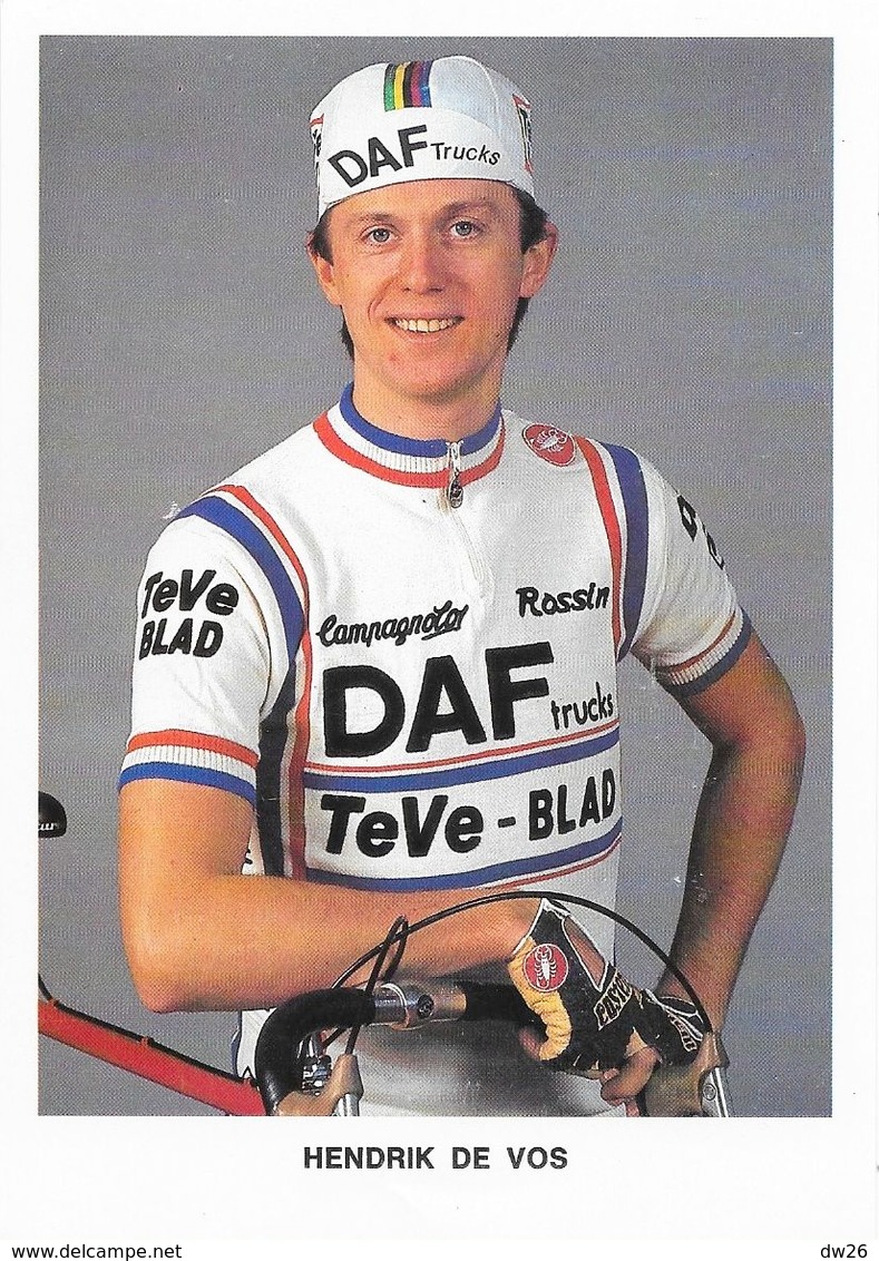 Cycliste: Hendrik Devos, Equipe De Cyclisme Professionnel: Team DAF Trucks, Belgique 1982 - Cyclisme