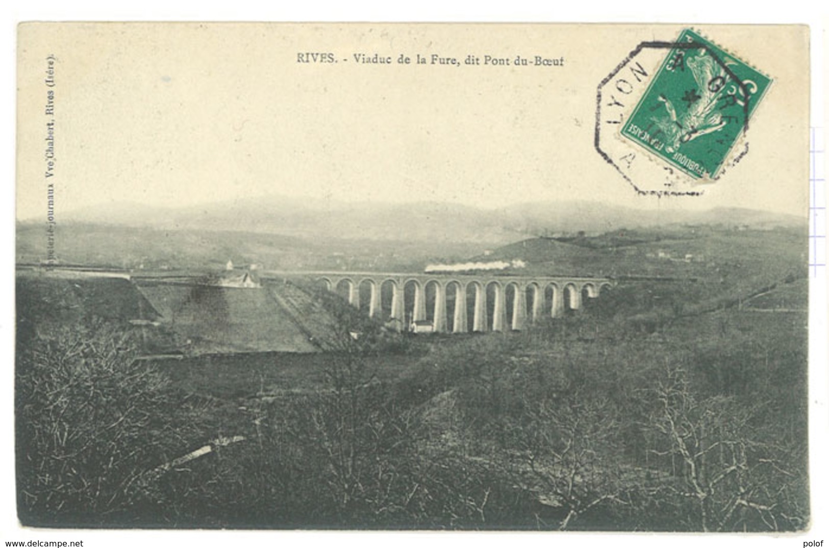 RIVES - Viaduc De La Fure, Dit Pont Du Boeuf Achet Octogonal Lyon A Grenoble   ( 111816) - Autres & Non Classés