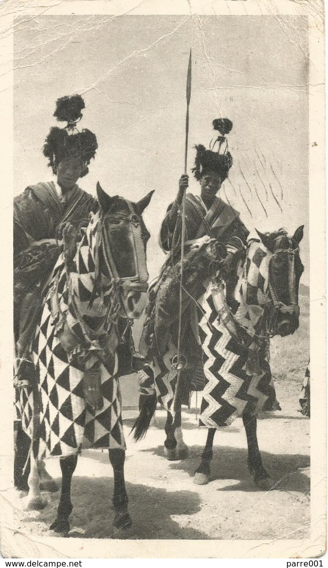 Cameroon Cameroun 1953 Douala Pygmee Hunter Crossbow IONYL Viewcard - Brieven En Documenten