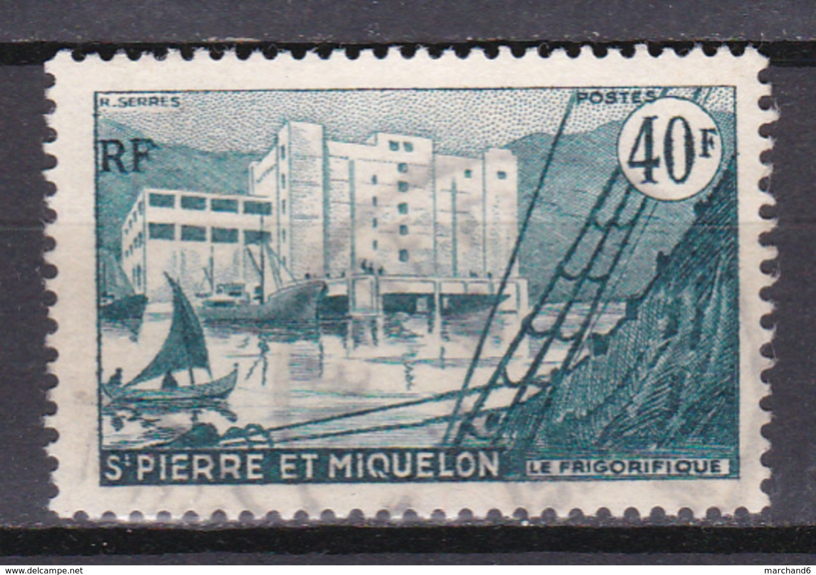 Saint Pierre Et Miquelon Le Frigorifique De Saint Pierre N°351 Oblitéré - Gebruikt