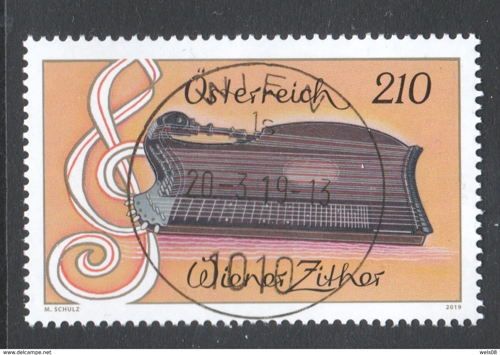 Österreich 2019:  "Wiener Zither" Gestempelt (siehe Foto) - Oblitérés