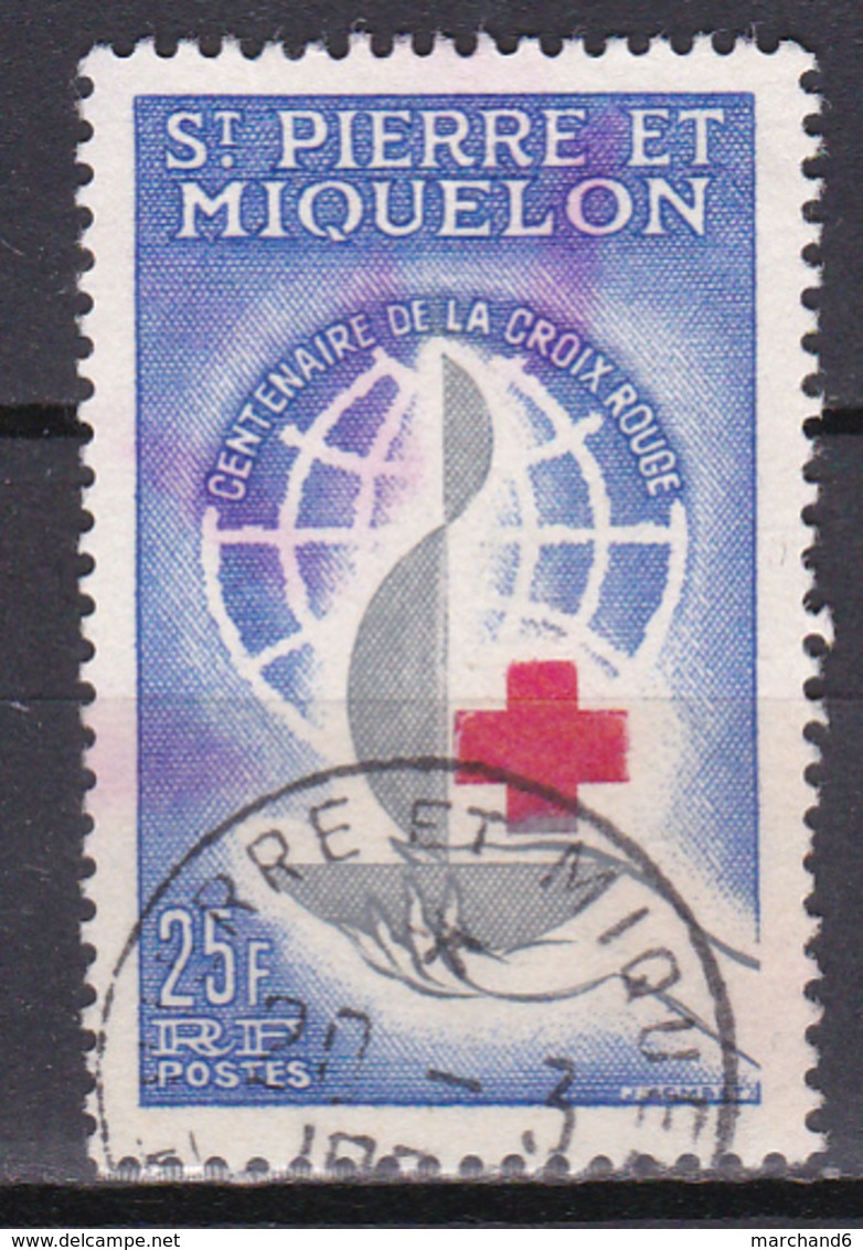 Saint Pierre Et Miquelon Centenaire De La Croix Rouge Internationale N°369 Oblitéré - Oblitérés