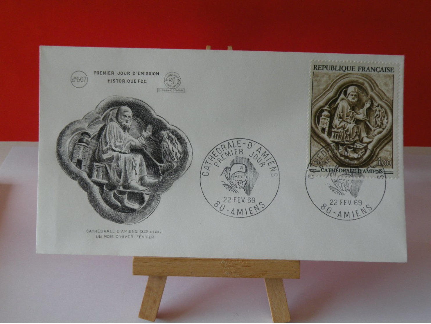 Lot 3 FDC - Cathédrale D'Amiens - 80 Amiens - 22.2.1969 FDC 1er Jour N°697 - Coté 9€ - 1960-1969