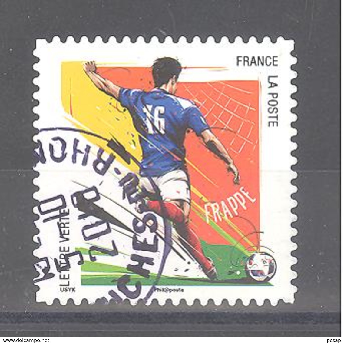 France Autoadhésif Oblitéré N°1278 (Gestes Footballeurs : Frappe) (cachet Rond) - Used Stamps