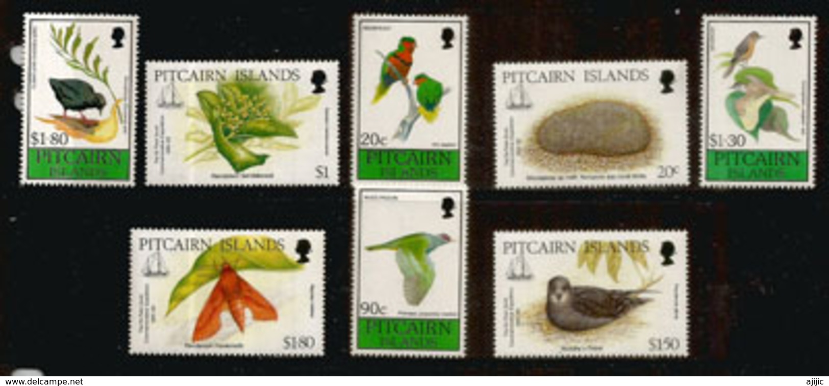 Faune Et Flore De PITCAIRN,  8 Timbres Neufs ** Deux Séries    Côte  18,00  € - Pitcairn