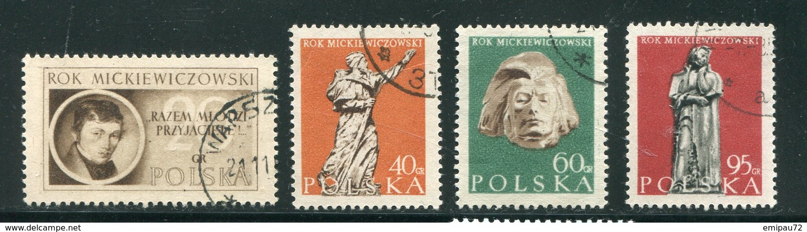 POLOGNE- Y&T N°839 à 842- Oblitérés - Used Stamps