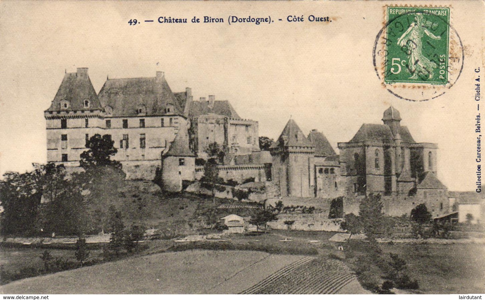 D24  BIRON  Le Château  Côté Ouest - Autres & Non Classés