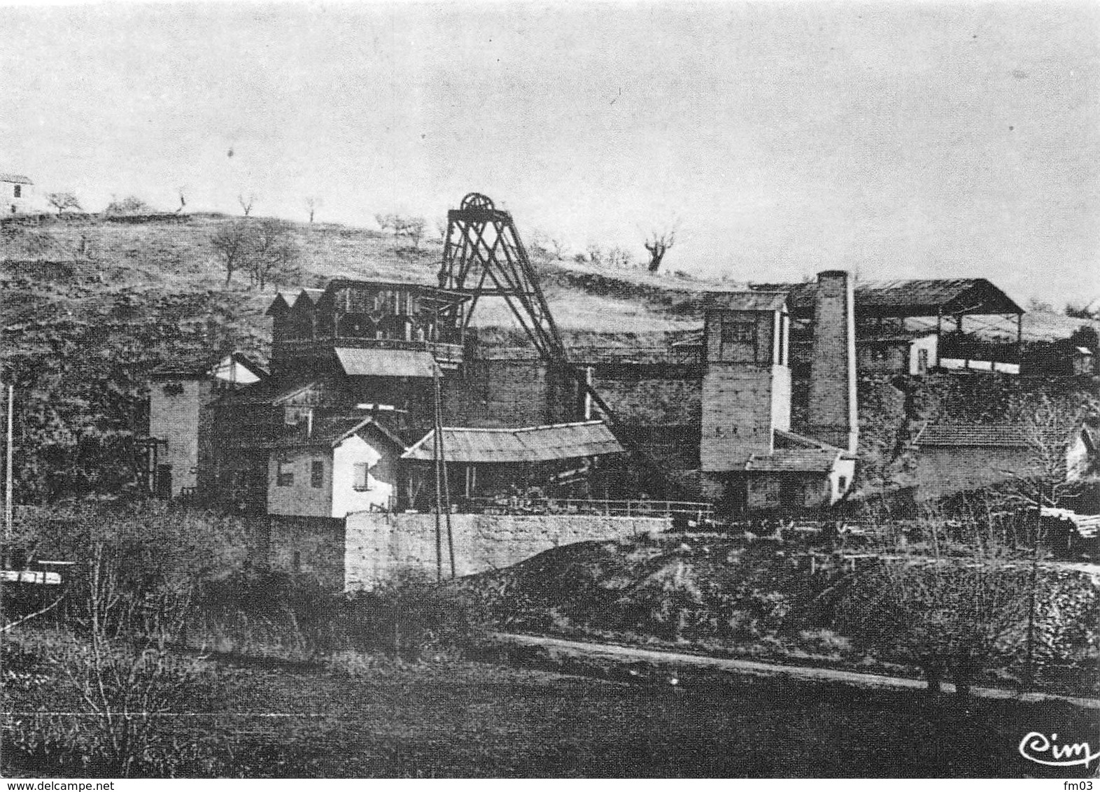 Sigonce Carte Sépia Moderne Mine Mines Canton Forcalquier - Autres & Non Classés